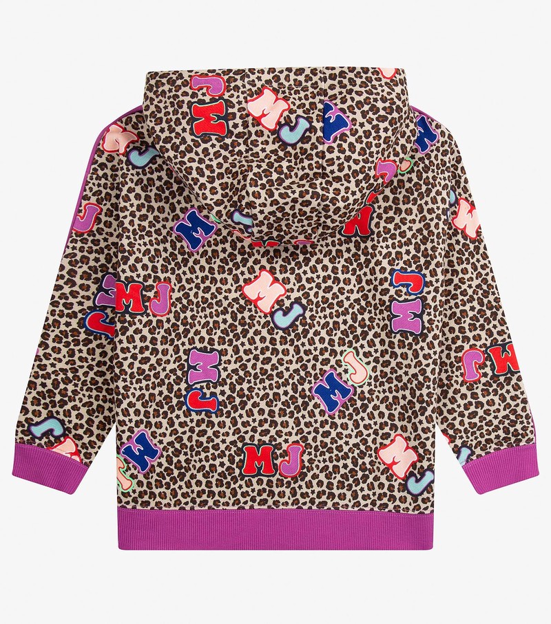 Kids' Marc Jacobs All-Over French Terry Hoodie Fuchsia / Multicolor | UAE-694537