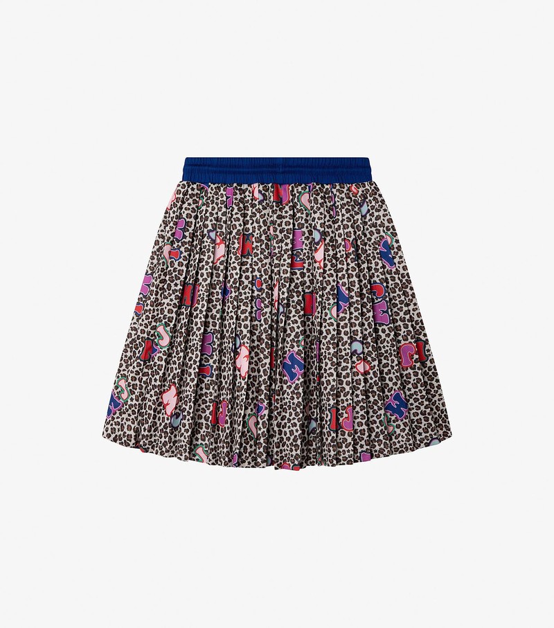 Kids' Marc Jacobs Micro Cheetah Dancing Skirts Blue / Multicolor | UAE-704138