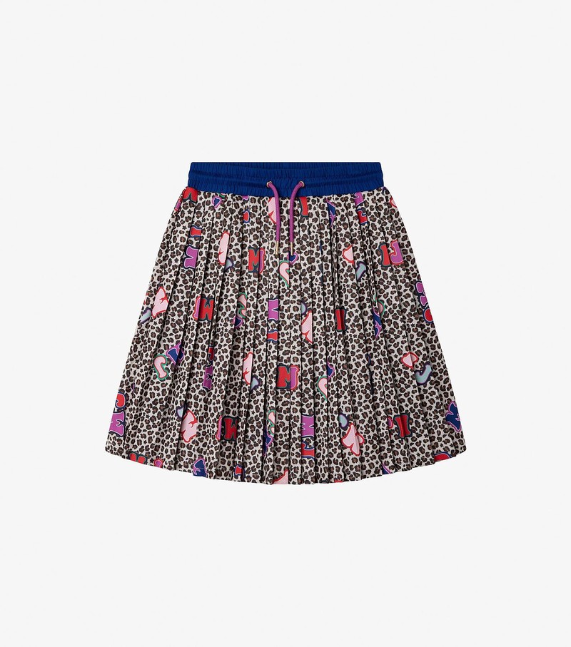 Kids\' Marc Jacobs Micro Cheetah Dancing Skirts Blue / Multicolor | UAE-704138