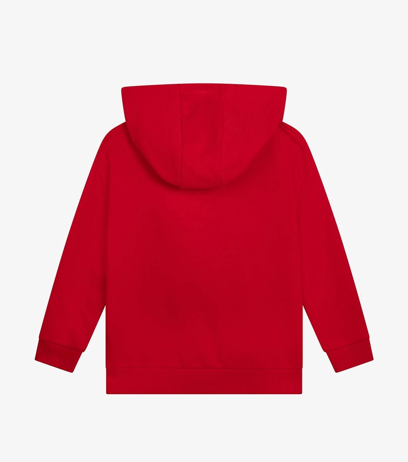 Kids' Marc Jacobs Micro Cheetah Trompe L'Oeil Hoodie Red | UAE-049568