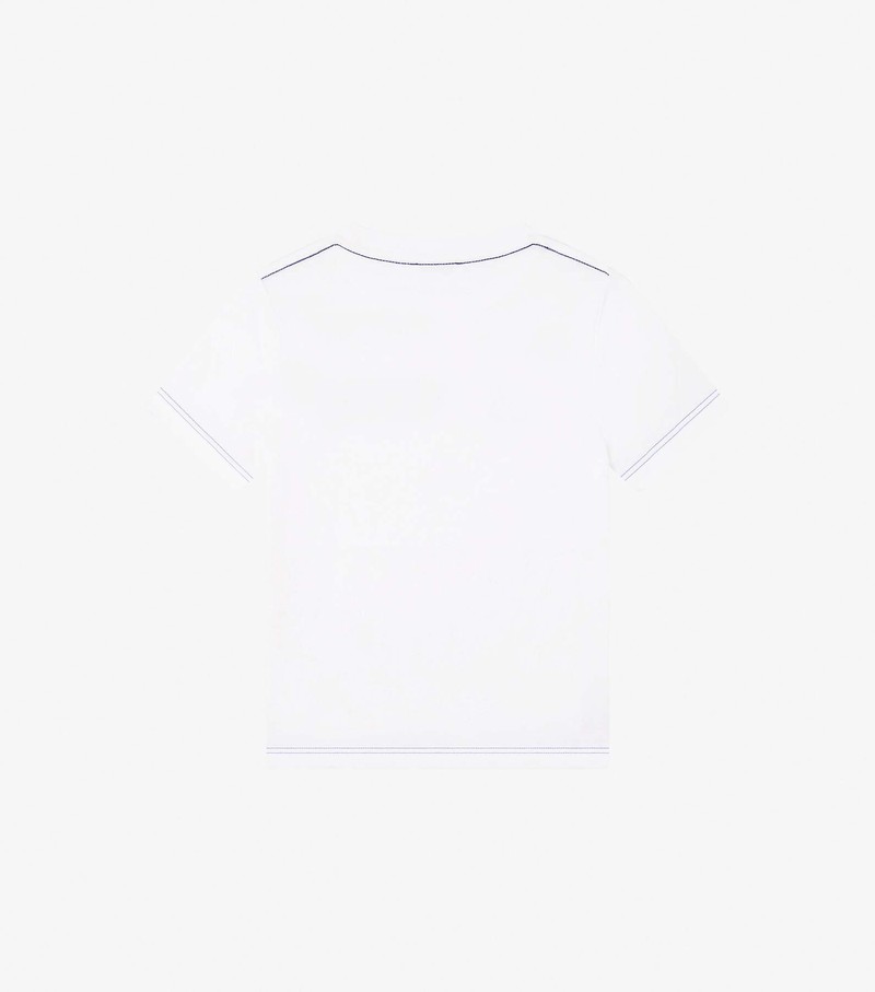 Kids' Marc Jacobs Mj Tee With Logo Detail T Shirts White / Multicolor | UAE-352071