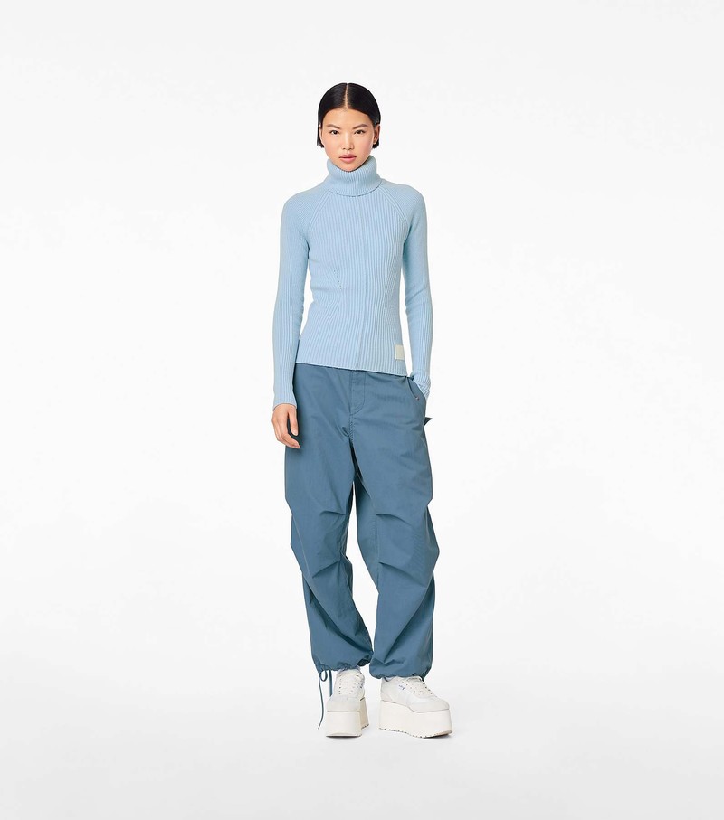 Women's Marc Jacobs Baggy Drawstring Pants Blue | UAE-869073