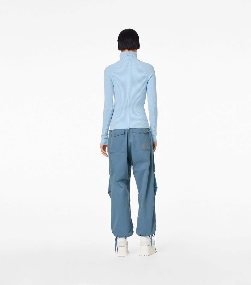 Women's Marc Jacobs Baggy Drawstring Pants Blue | UAE-869073