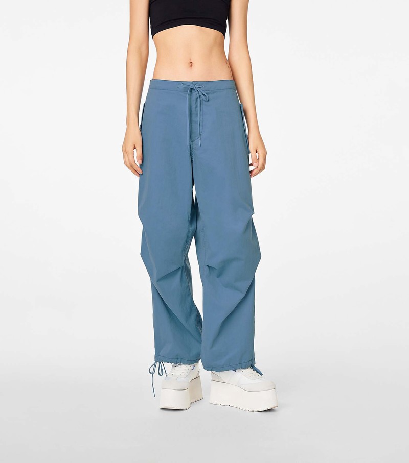 Women's Marc Jacobs Baggy Drawstring Pants Blue | UAE-869073