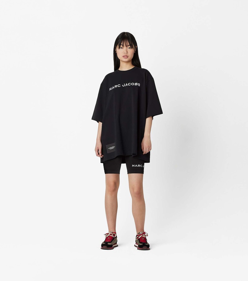 Women's Marc Jacobs Big T Shirts Black | UAE-059841