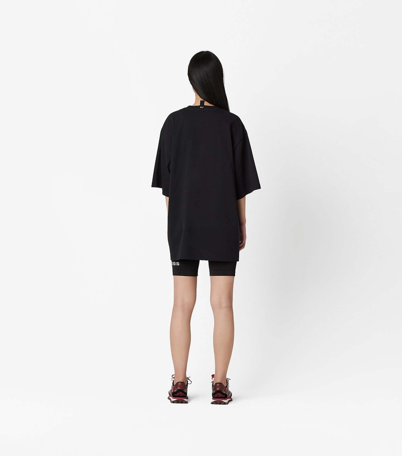 Women's Marc Jacobs Big T Shirts Black | UAE-059841