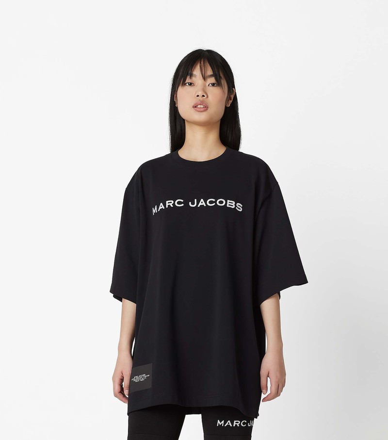 Women's Marc Jacobs Big T Shirts Black | UAE-059841