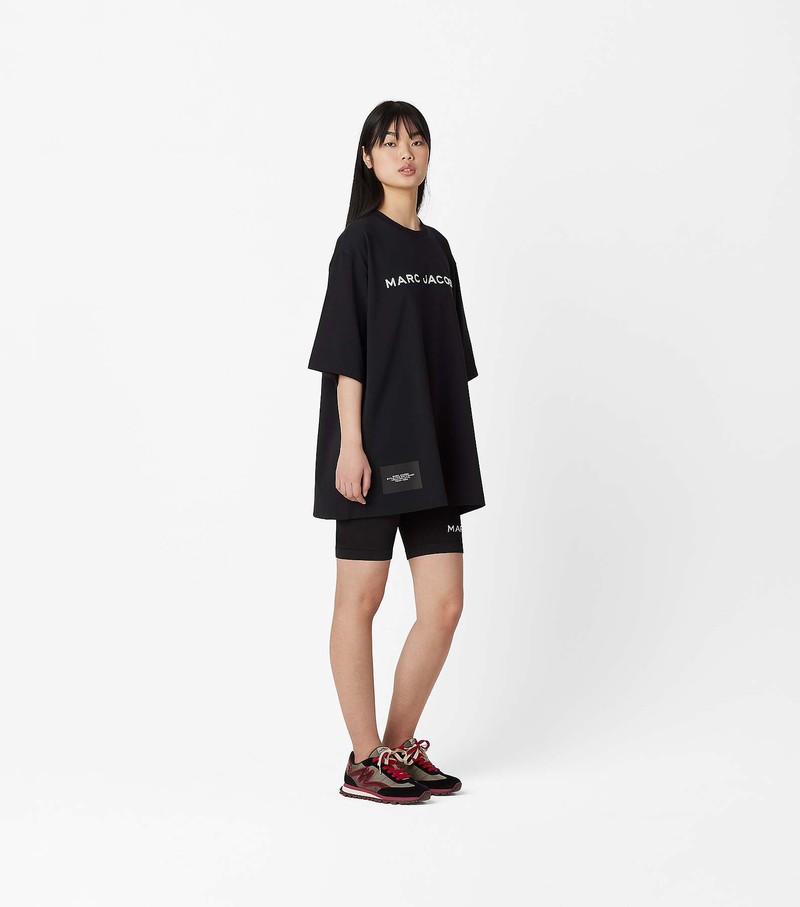 Women's Marc Jacobs Big T Shirts Black | UAE-059841