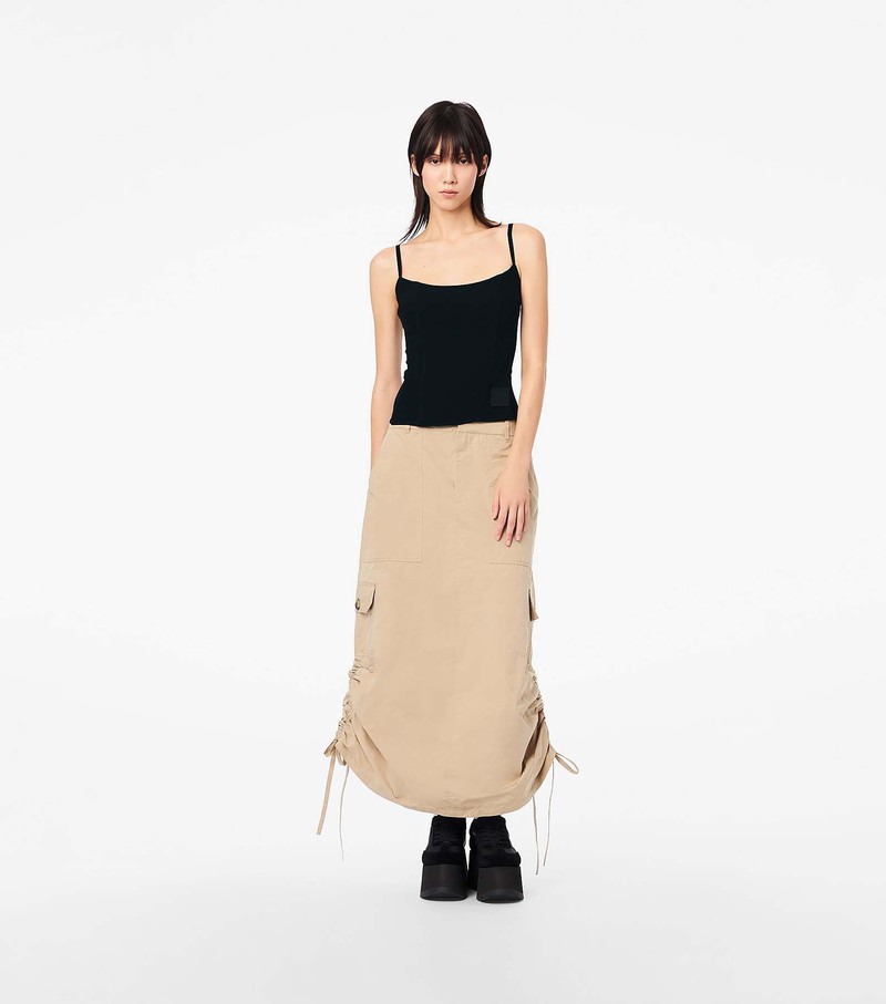 Women's Marc Jacobs Cargo Skirts Beige | UAE-580439