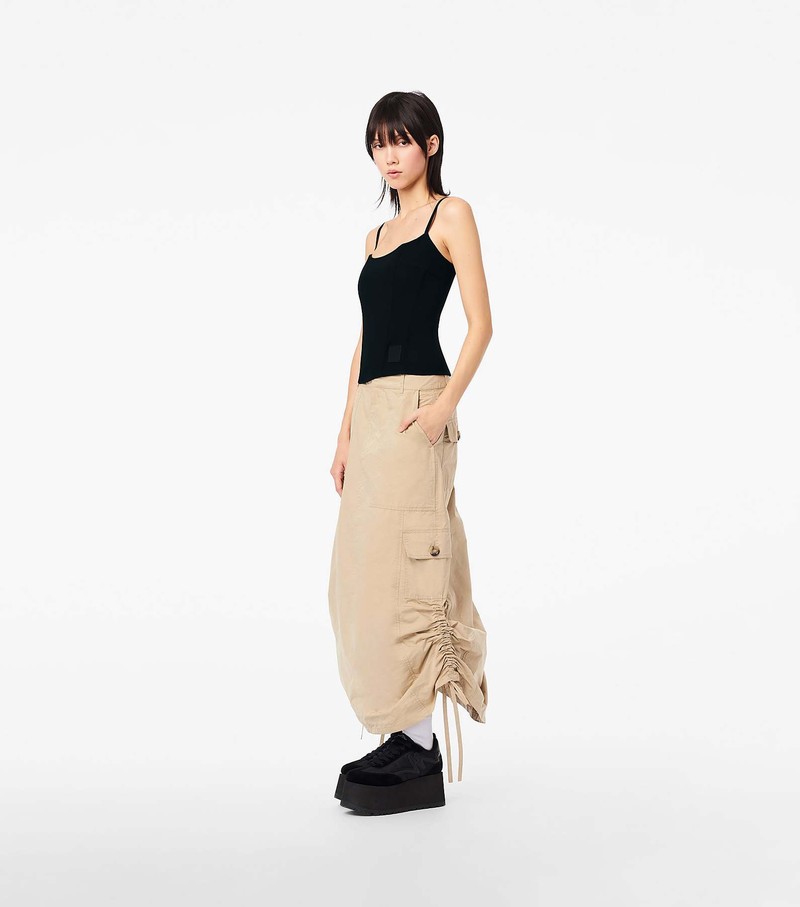 Women's Marc Jacobs Cargo Skirts Beige | UAE-580439