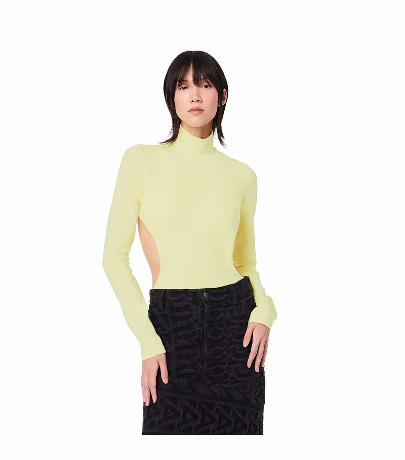 Women's Marc Jacobs Cutout Bodysuit Yellow | UAE-628713