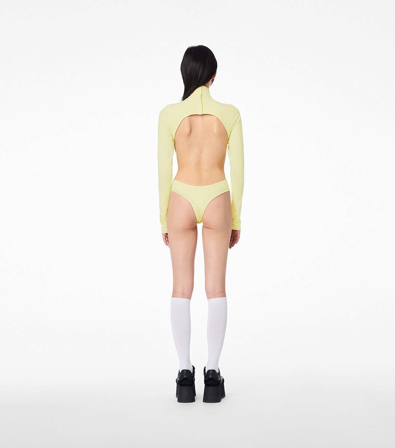 Women's Marc Jacobs Cutout Bodysuit Yellow | UAE-628713