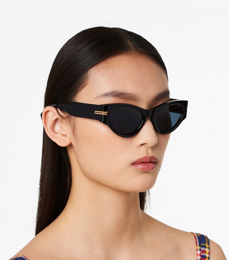 Women's Marc Jacobs Icon Cat Eye Sunglasses Black | UAE-937418