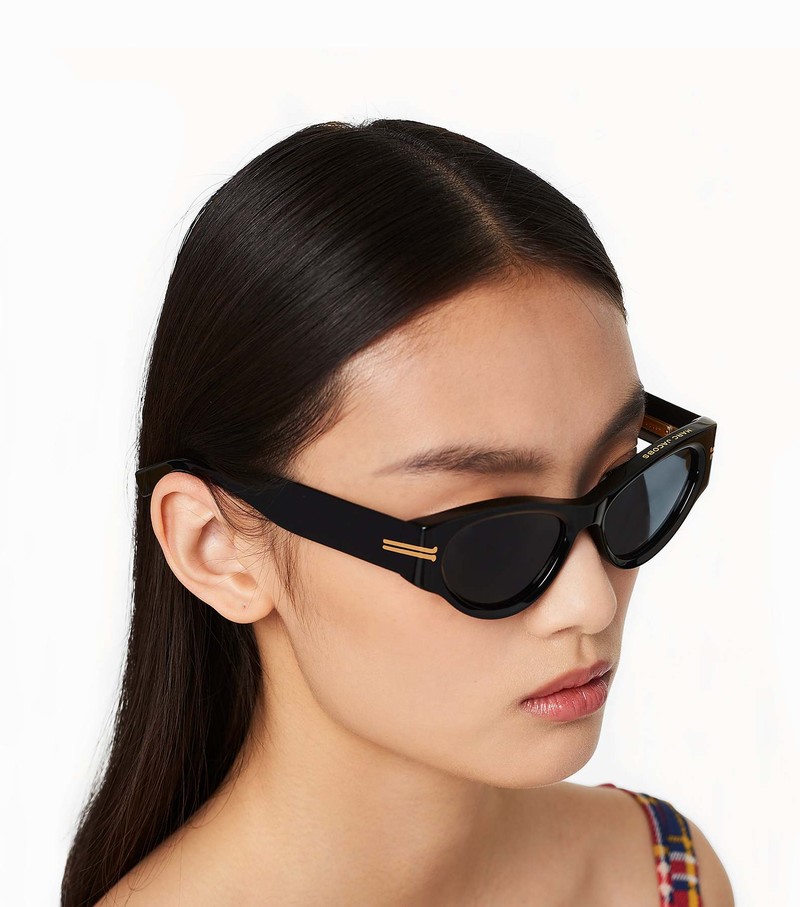 Women's Marc Jacobs Icon Cat Eye Sunglasses Black | UAE-937418