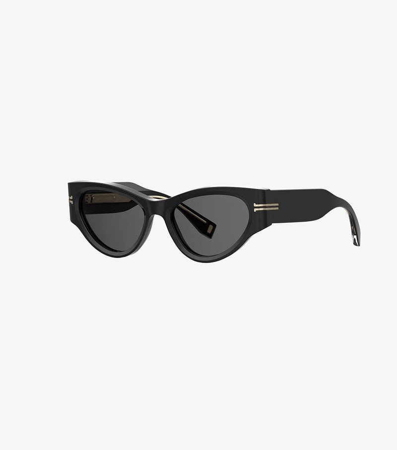 Women\'s Marc Jacobs Icon Cat Eye Sunglasses Black | UAE-937418