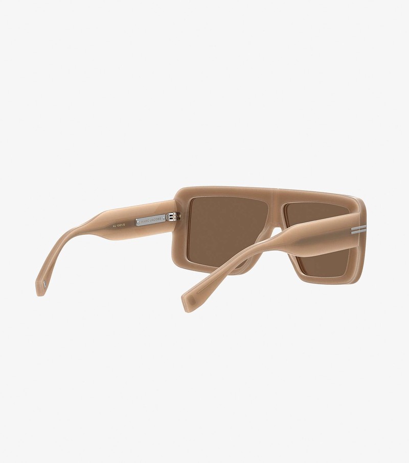 Women's Marc Jacobs Icon Rectangular Sunglasses Coffee | UAE-247016