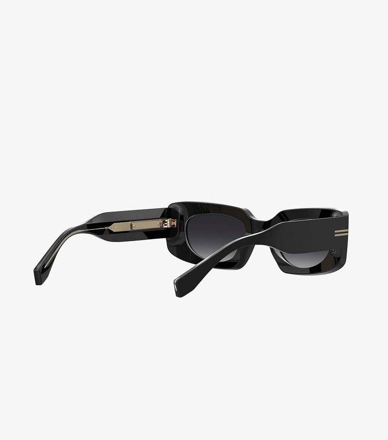 Women's Marc Jacobs Icon Rectangular Sunglasses Black | UAE-761042