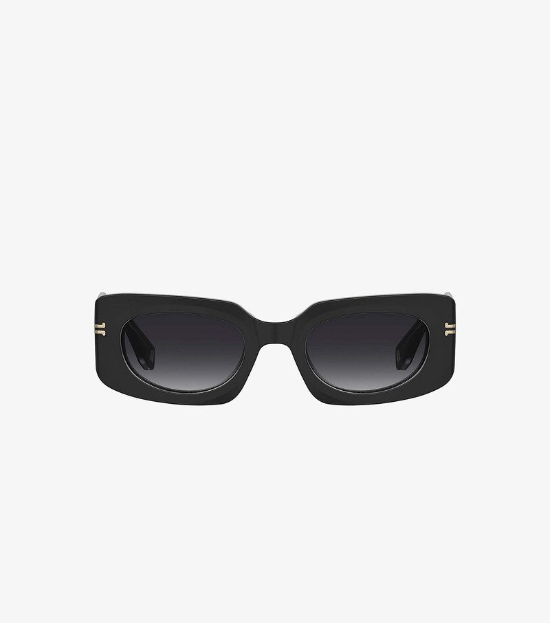 Women's Marc Jacobs Icon Rectangular Sunglasses Black | UAE-761042