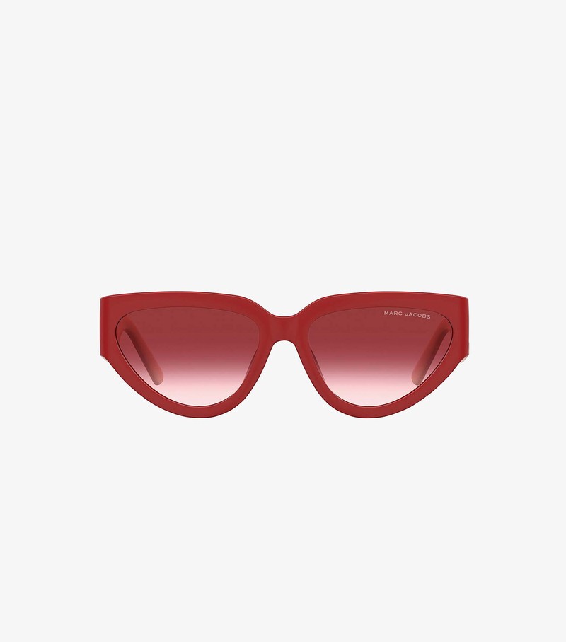 Women's Marc Jacobs J Marc Cat Eye Sunglasses Red | UAE-043697