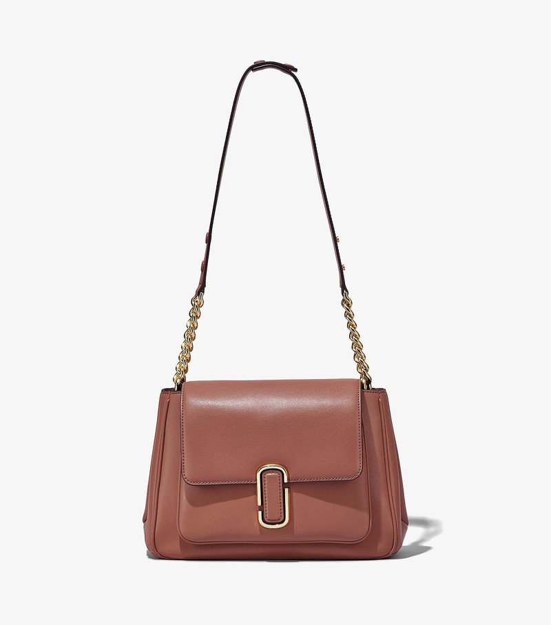 Women's Marc Jacobs J Marc Chain Satchel Bags Brown | UAE-318290