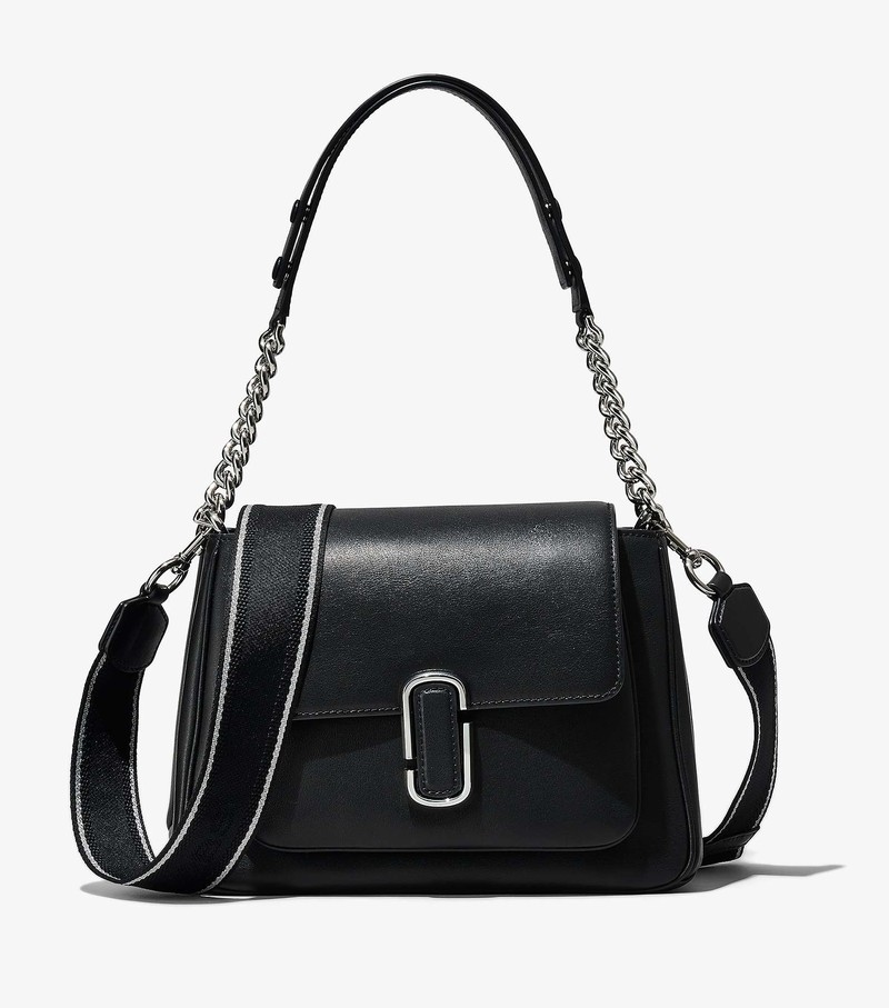 Women\'s Marc Jacobs J Marc Chain Satchel Bags Black / Silver | UAE-930752