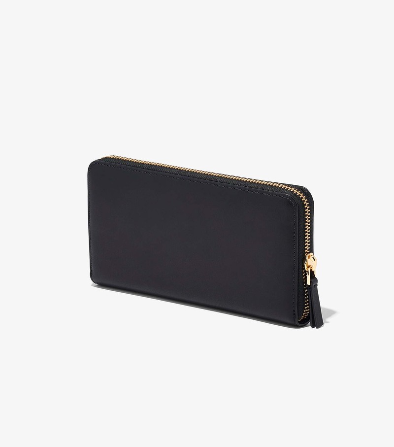 Women's Marc Jacobs J Marc Continental Large Wallets Black | UAE-162405