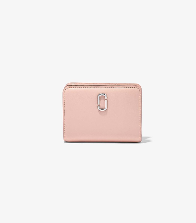 Women\'s Marc Jacobs J Marc Mini Compact Small Wallets Pink | UAE-627381