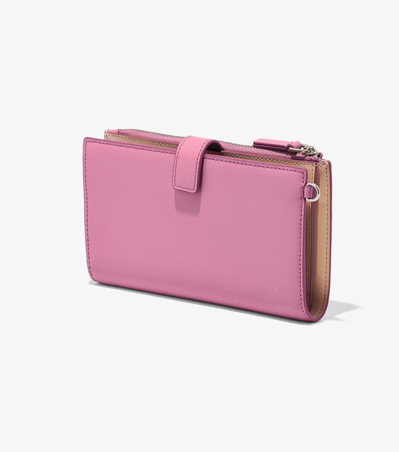 Women's Marc Jacobs J Marc Phone Wristlet Large Wallets Pink | UAE-236871