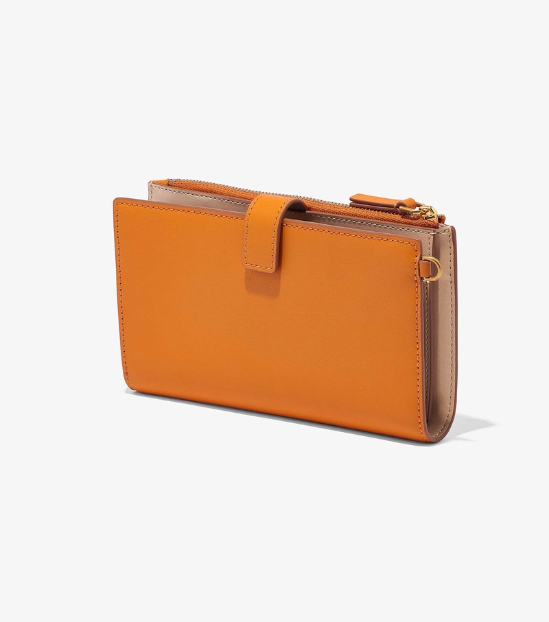 Women's Marc Jacobs J Marc Phone Wristlet Large Wallets Orange | UAE-461930