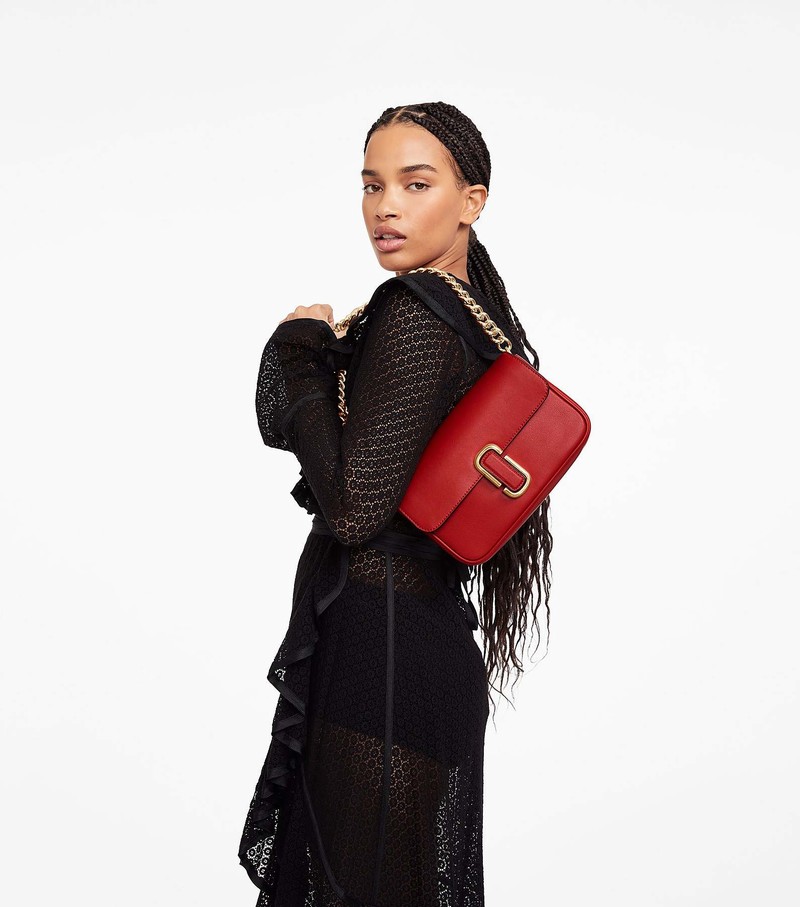 Women's Marc Jacobs J Marc Shoulder Bags Red | UAE-032478