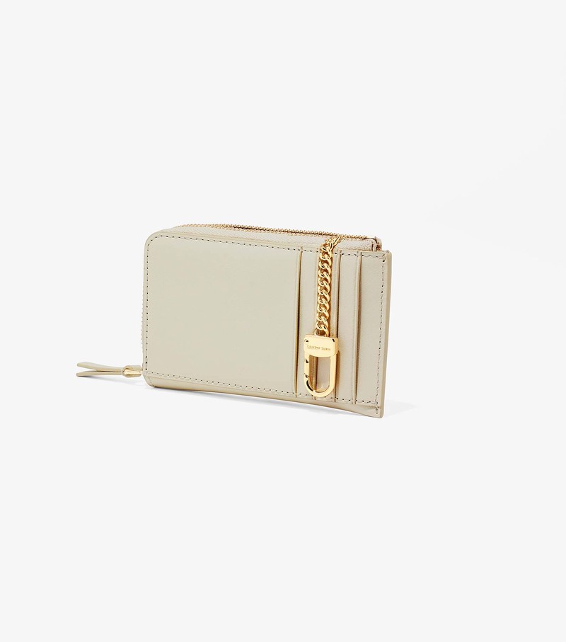 Women's Marc Jacobs J Marc Top Zip Multi Small Wallets White | UAE-849076