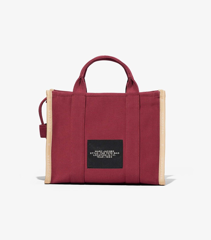 Women's Marc Jacobs Jacquard Medium Tote Bags Red | UAE-086791