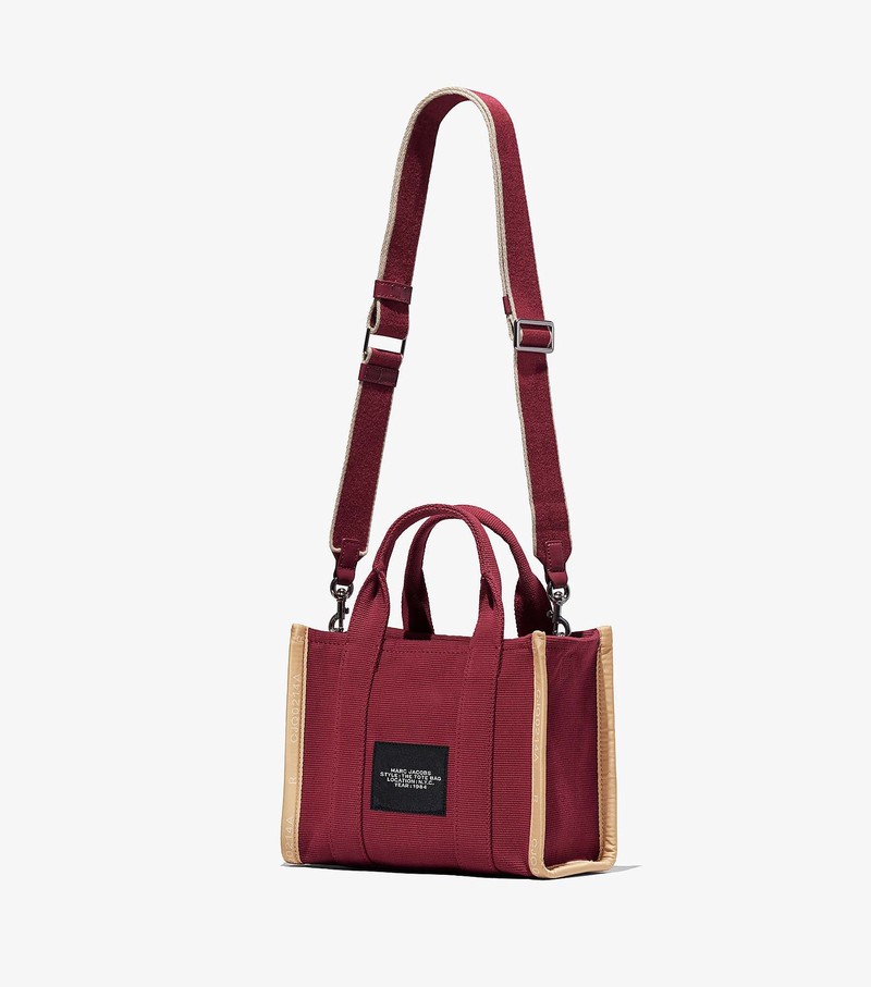 Women's Marc Jacobs Jacquard Mini Tote Bags Red | UAE-572438