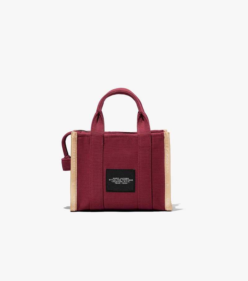 Women's Marc Jacobs Jacquard Mini Tote Bags Red | UAE-572438