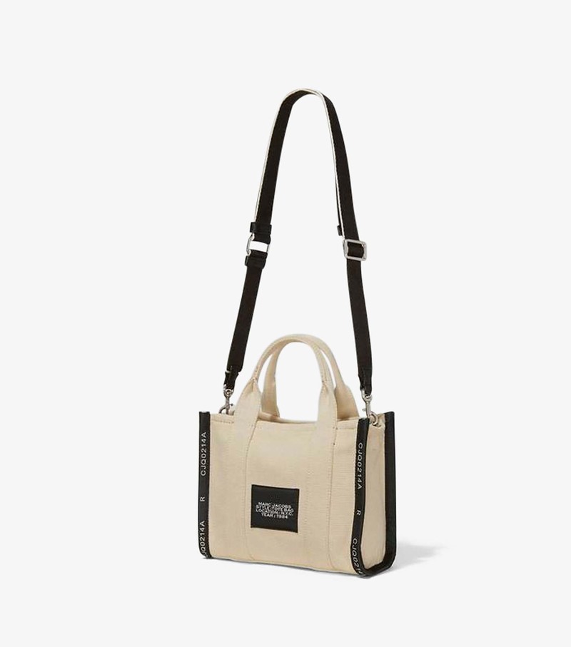 Women's Marc Jacobs Jacquard Mini Tote Bags Beige | UAE-685794