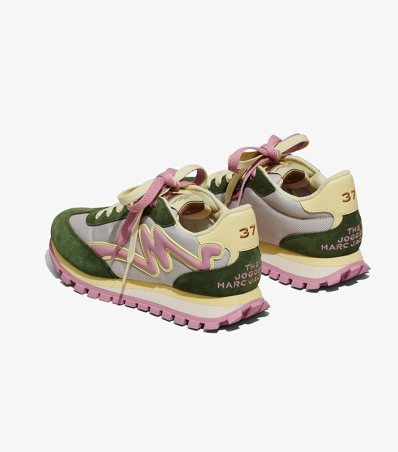 Women's Marc Jacobs Jogger Sneakers Green / Multicolor | UAE-769403