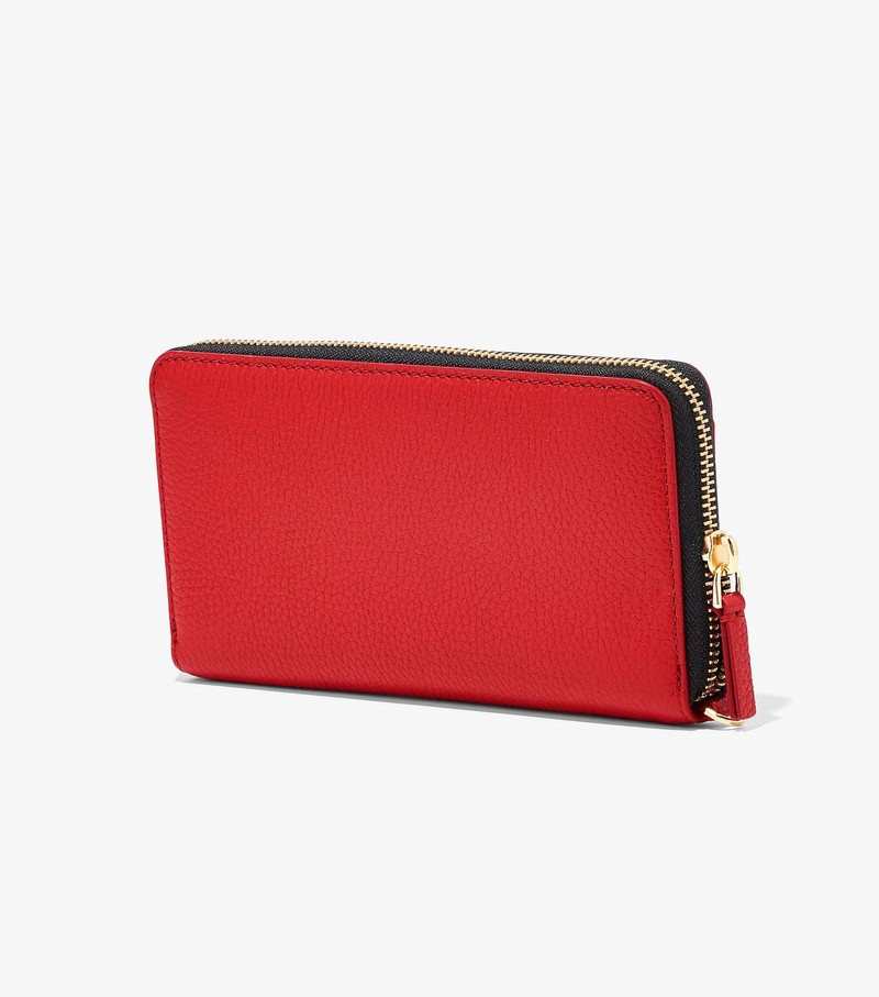 Women's Marc Jacobs Leather Continental Large Wallets Red | UAE-237180