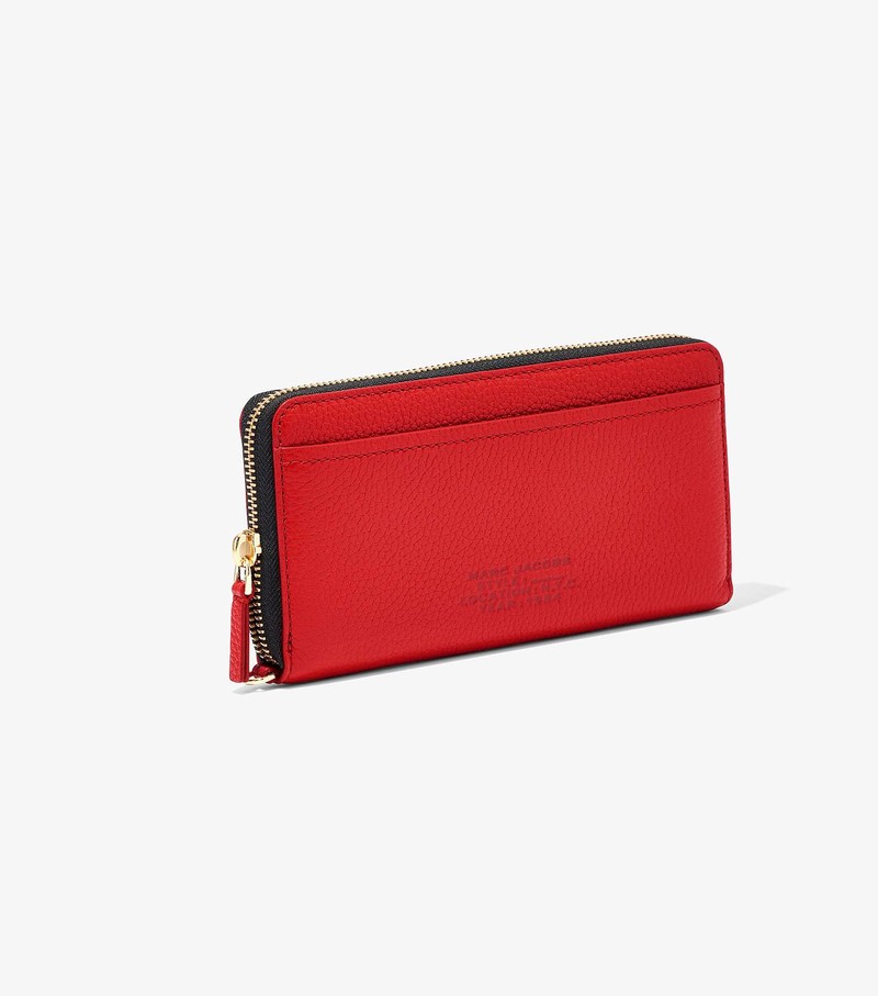 Women's Marc Jacobs Leather Continental Large Wallets Red | UAE-237180