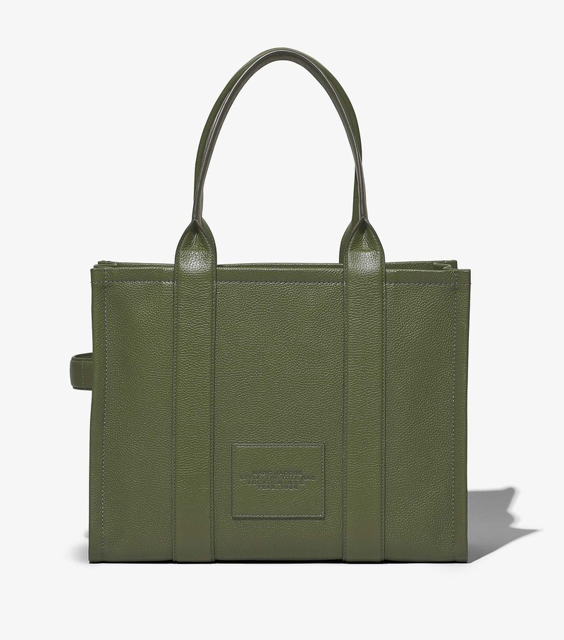 Women's Marc Jacobs Leather Large Tote Bags Green | UAE-310724