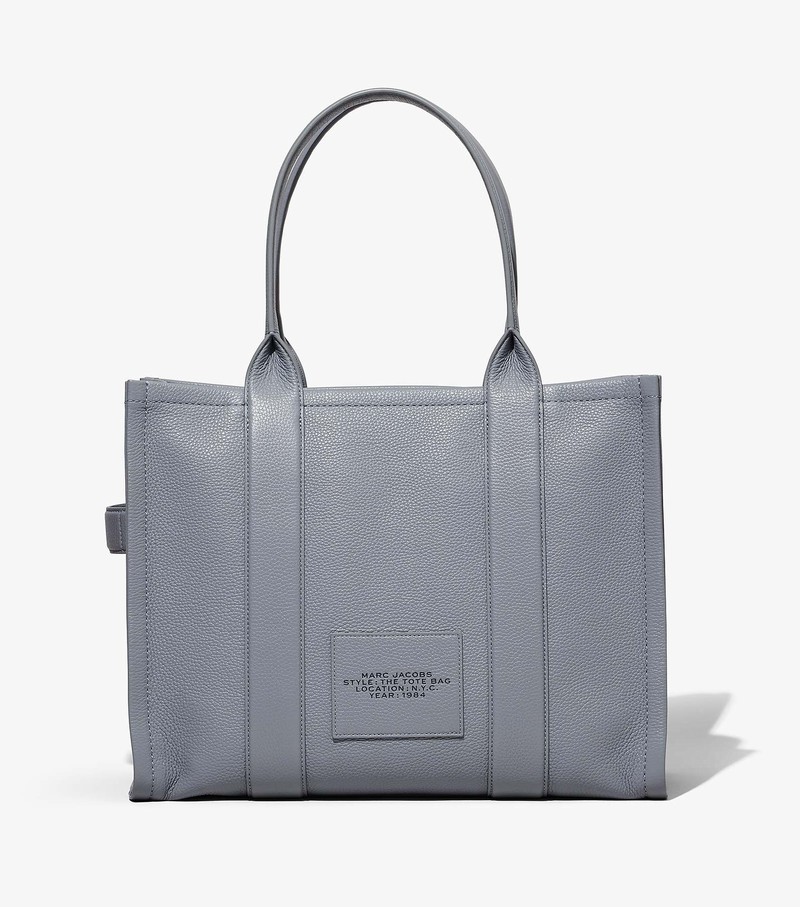 Women's Marc Jacobs Leather Large Tote Bags Grey | UAE-726591