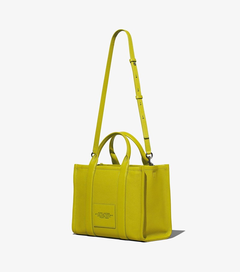 Women's Marc Jacobs Leather Medium Tote Bags Green | UAE-720816