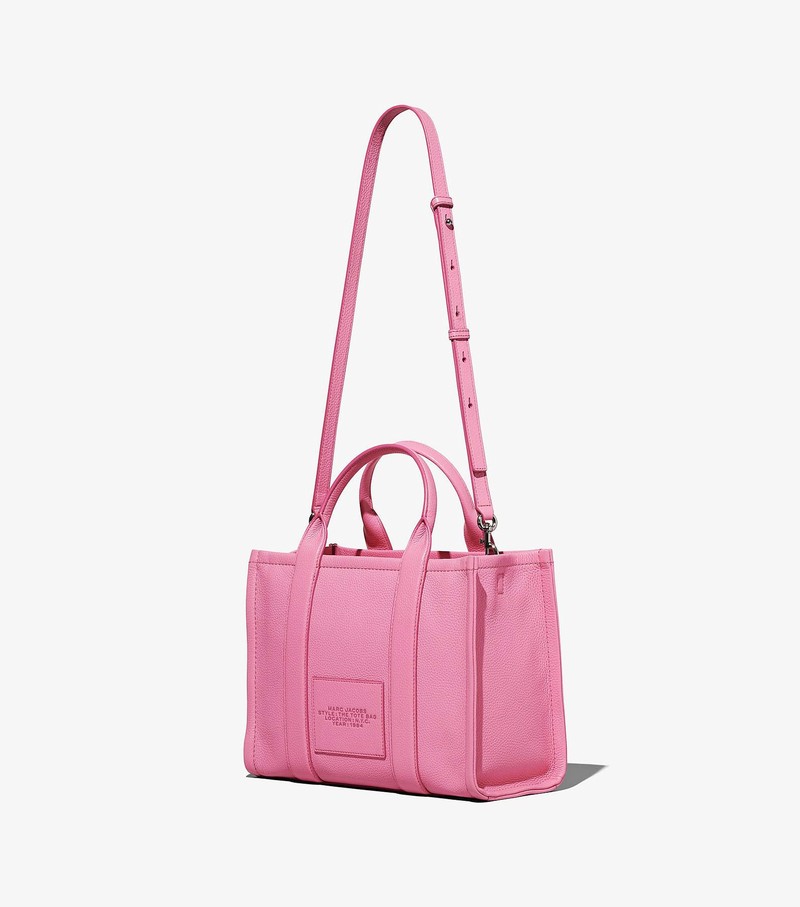 Women's Marc Jacobs Leather Medium Tote Bags Pink | UAE-890435