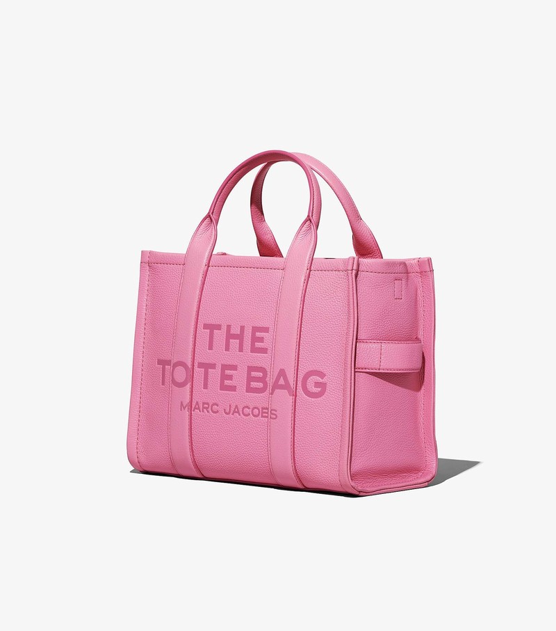 Women's Marc Jacobs Leather Medium Tote Bags Pink | UAE-890435