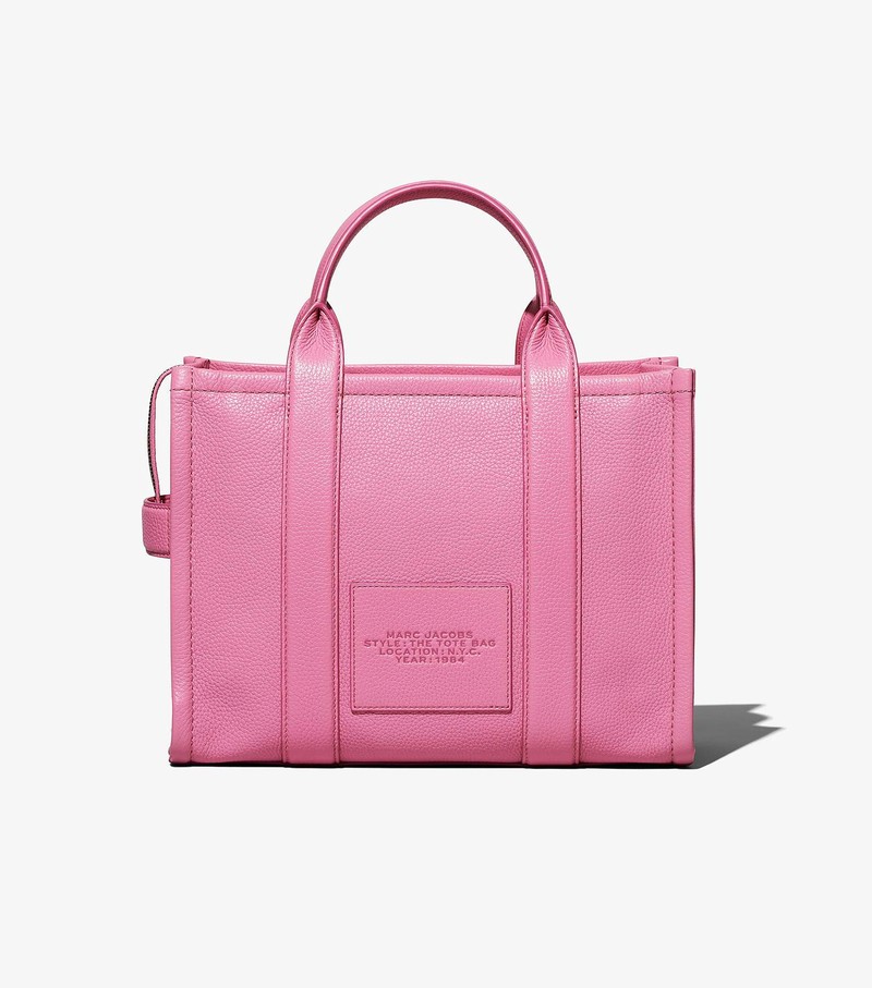 Women's Marc Jacobs Leather Medium Tote Bags Pink | UAE-890435