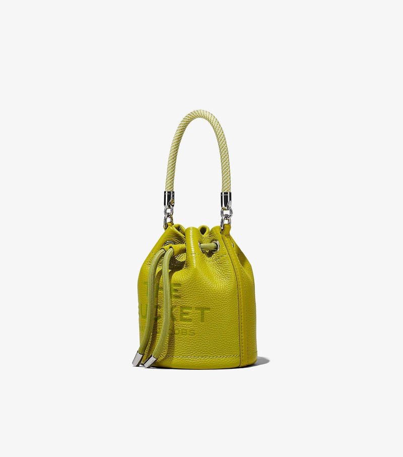 Women's Marc Jacobs Leather Micro Bucket Bags Green | UAE-036529