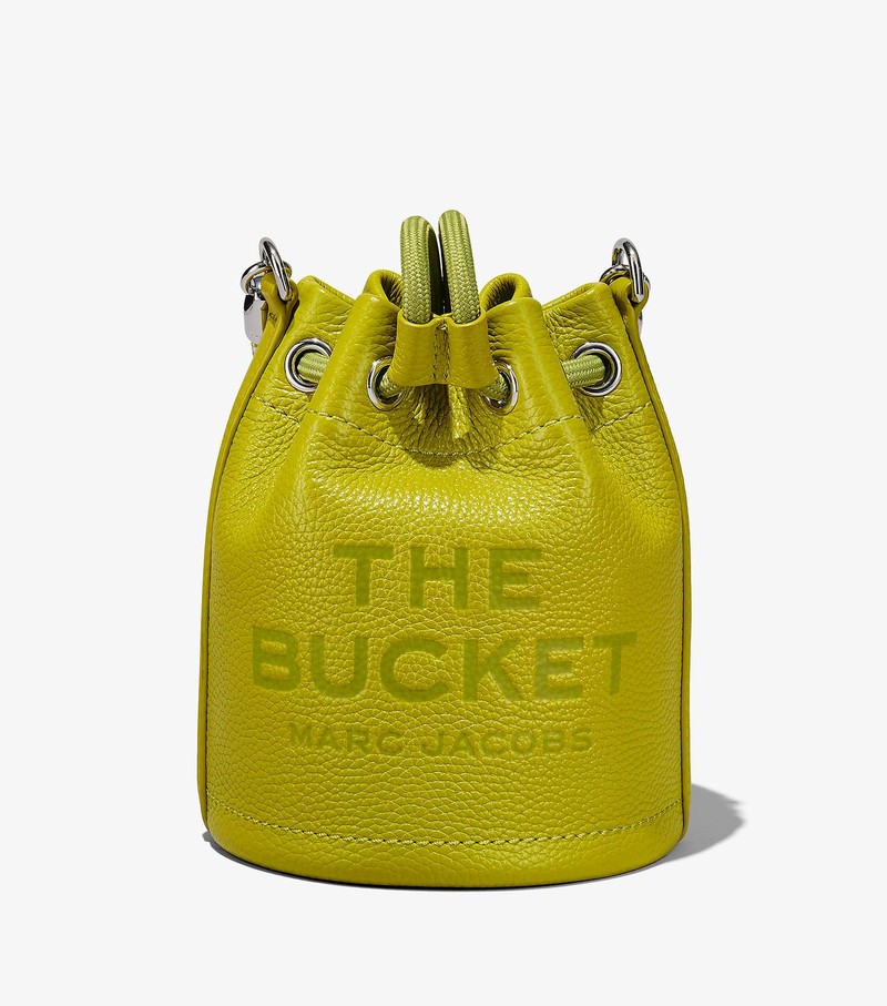 Women's Marc Jacobs Leather Micro Bucket Bags Green | UAE-036529