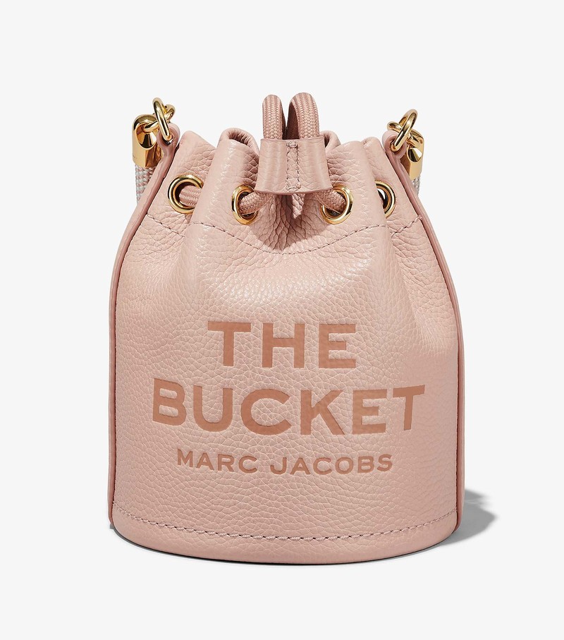 Women's Marc Jacobs Leather Micro Bucket Bags Cream | UAE-182503