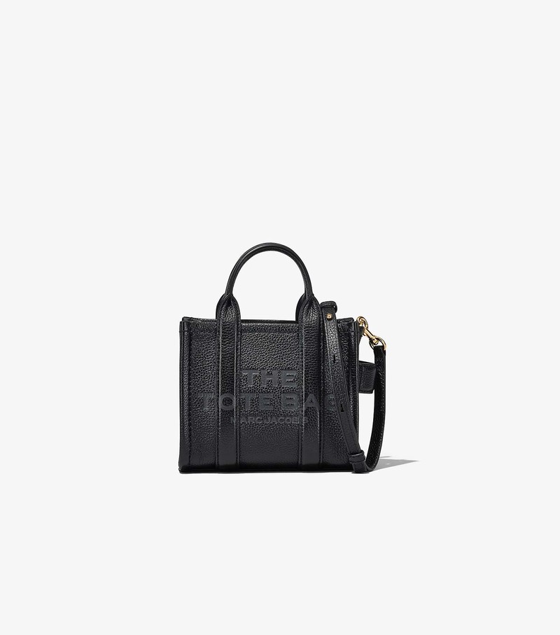 Women\'s Marc Jacobs Leather Micro Crossbody Bags Black | UAE-810456