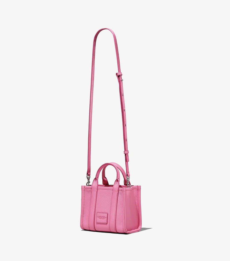 Women's Marc Jacobs Leather Micro Tote Mini Bags Pink | UAE-403786