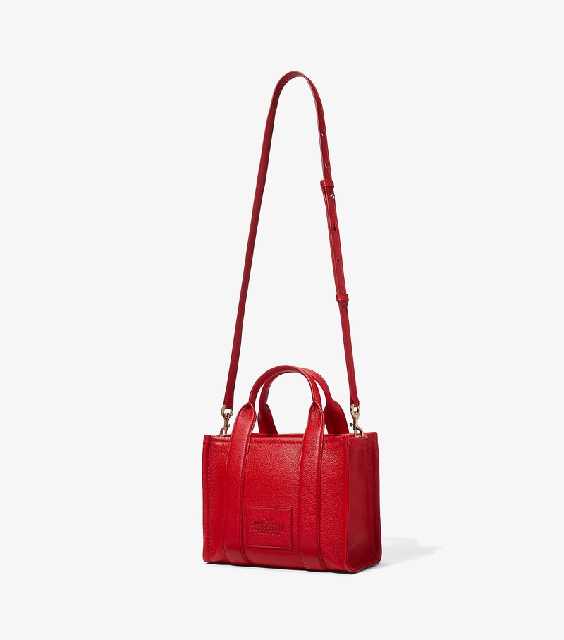 Women's Marc Jacobs Leather Mini Crossbody Bags Red | UAE-429367